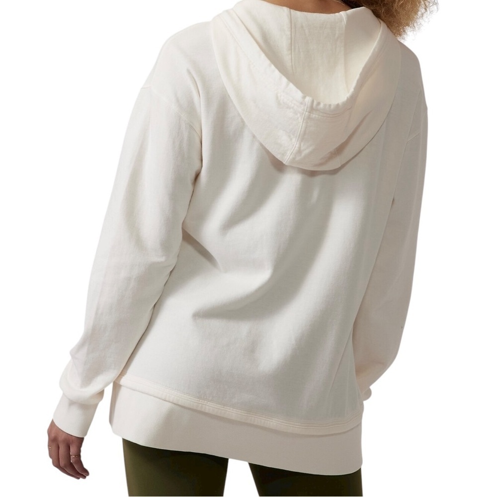 Athleta Sundown Alliance Hoodie M Magnolia White Soft Organic Cotton - Picture 3 of 11